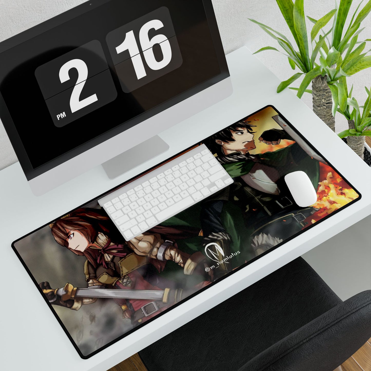 Naofumi & Raphtalia Mouse Pad