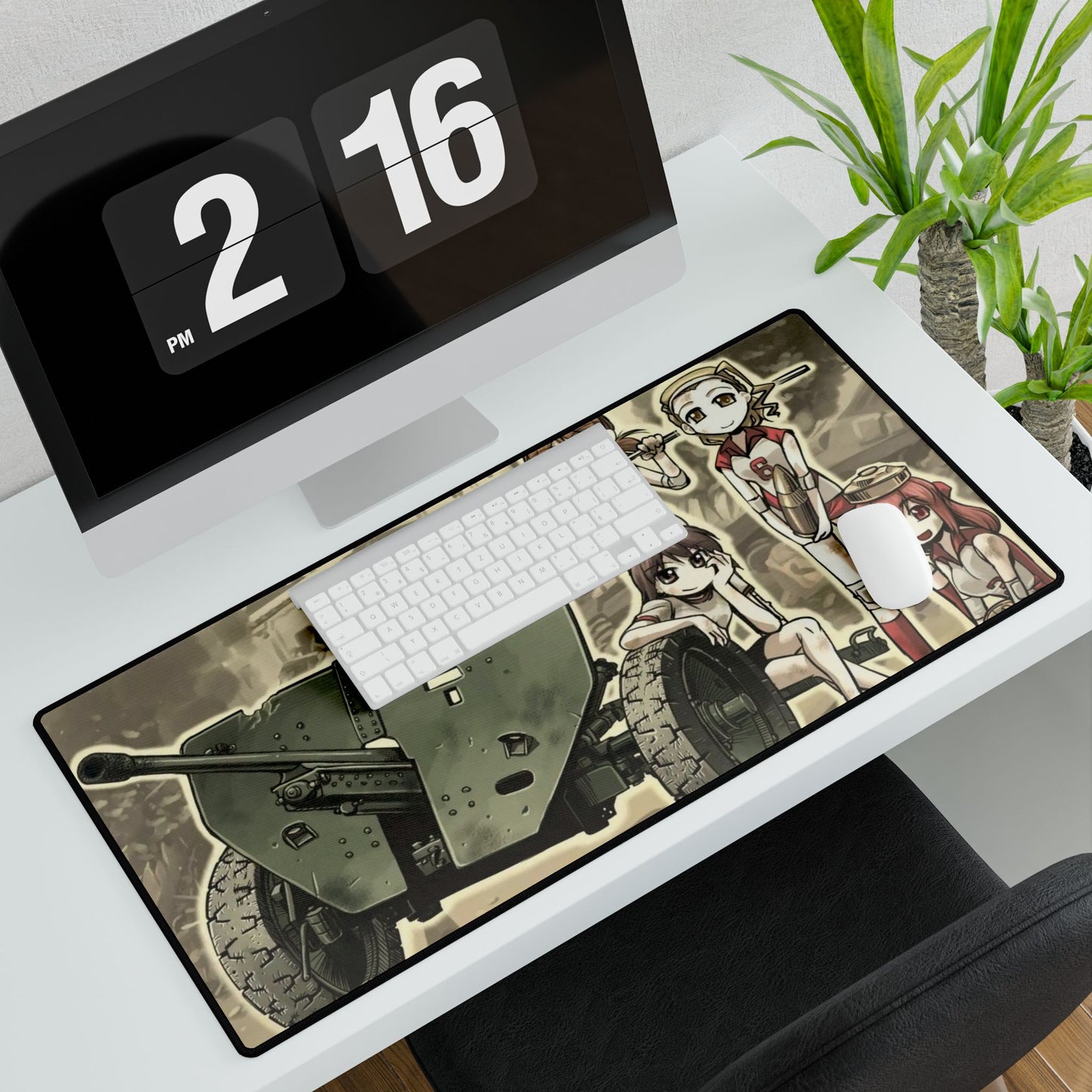 Anime Girls und Panzerr Mouse Pad