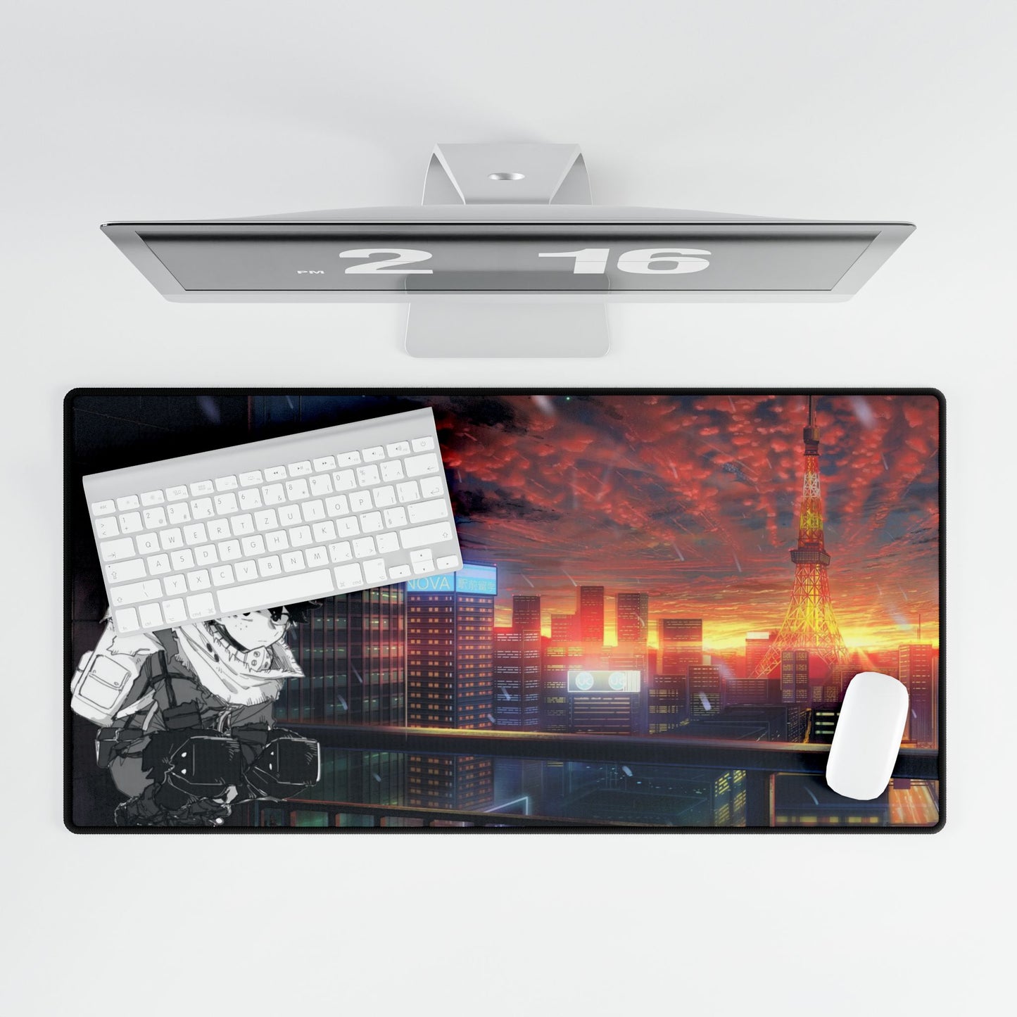 Dark Deku Cityscape 4K Mouse Pad