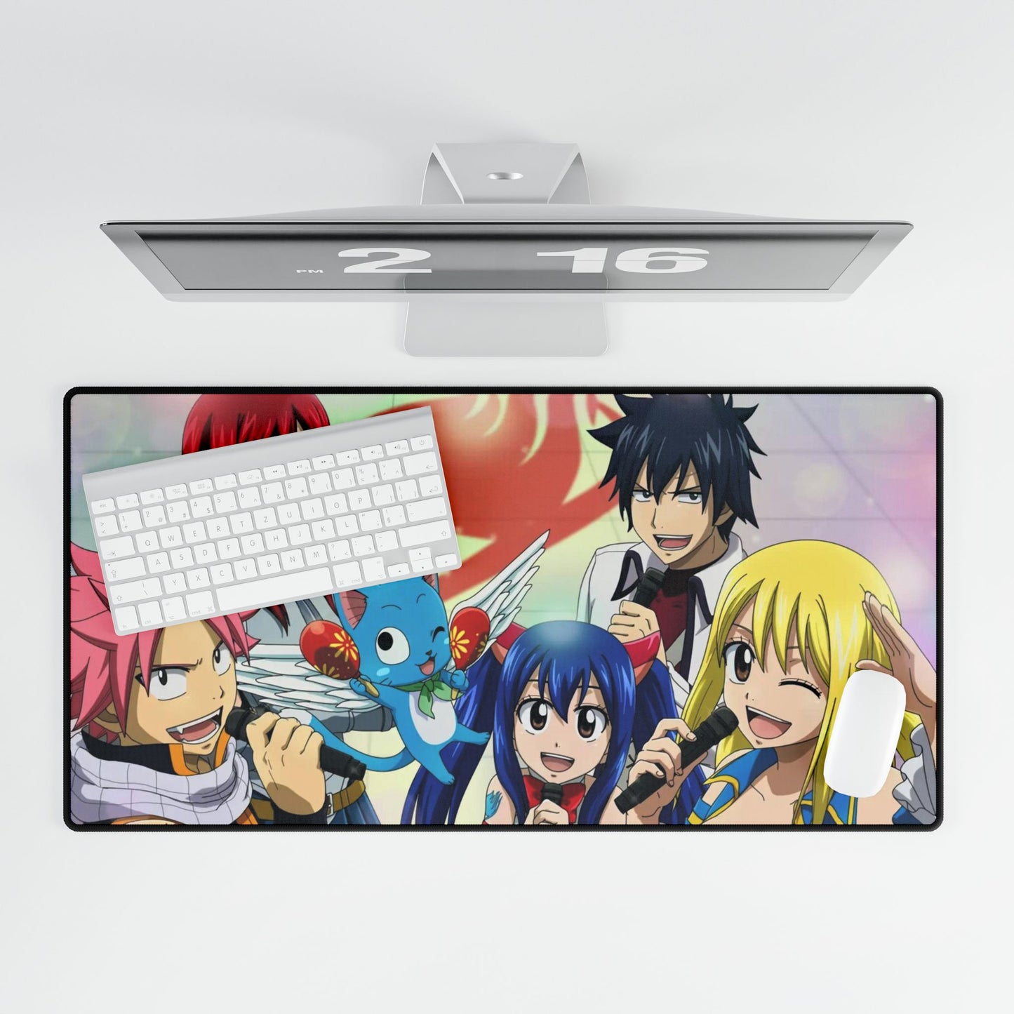 Fairy Tail Natsu Dragneel, Erza Scarlet, Gray Fullbuster, Lucy Heartfilia, Happy Mouse Pad