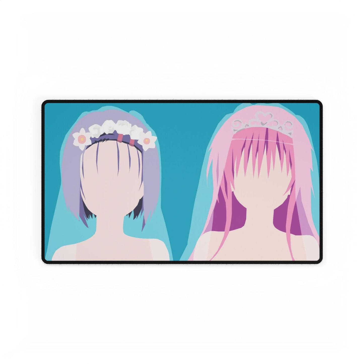 haruna y lala to love ru minimalist Mouse Pad