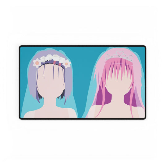 haruna y lala to love ru minimalist Mouse Pad