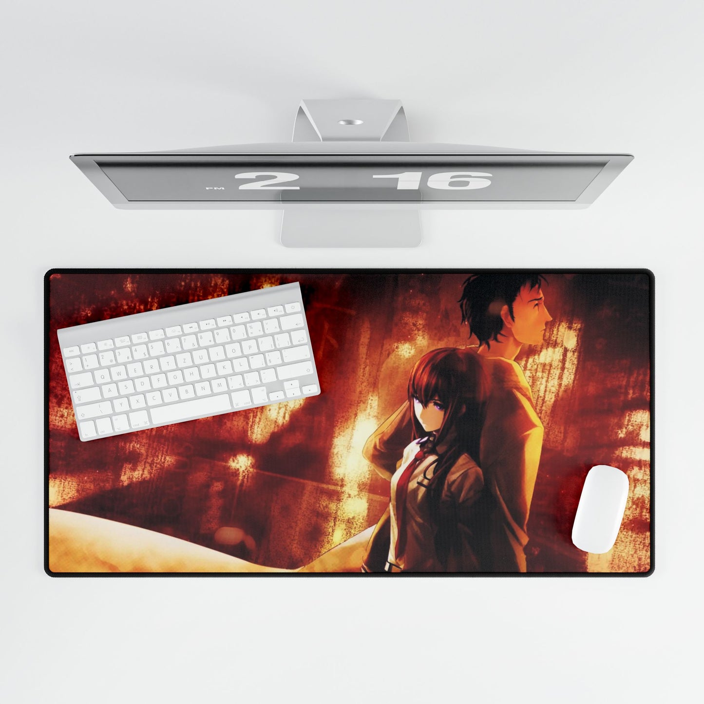 Makise Kurisu & Rintaro Okabe Mouse Pad