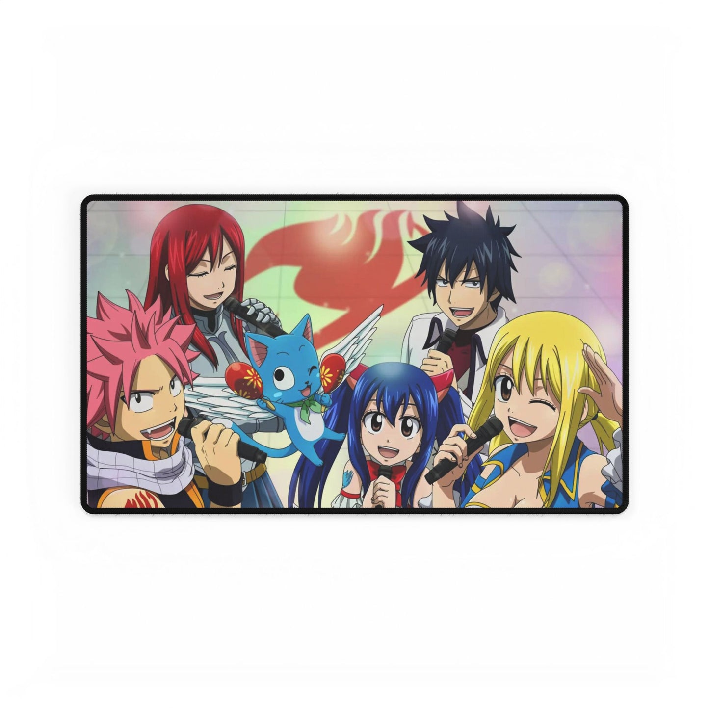 Fairy Tail Natsu Dragneel, Erza Scarlet, Gray Fullbuster, Lucy Heartfilia, Happy Mouse Pad