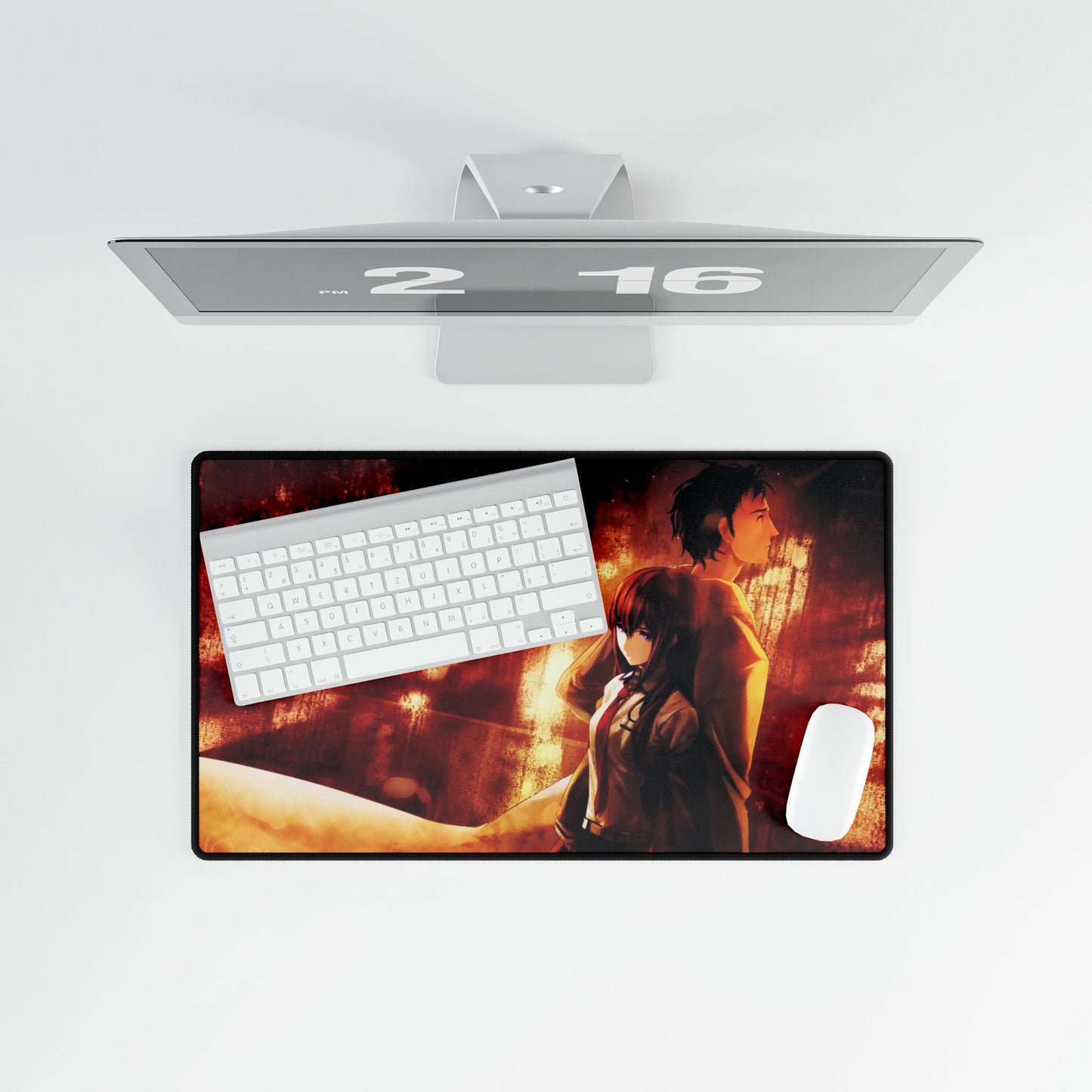 Makise Kurisu & Rintaro Okabe Mouse Pad