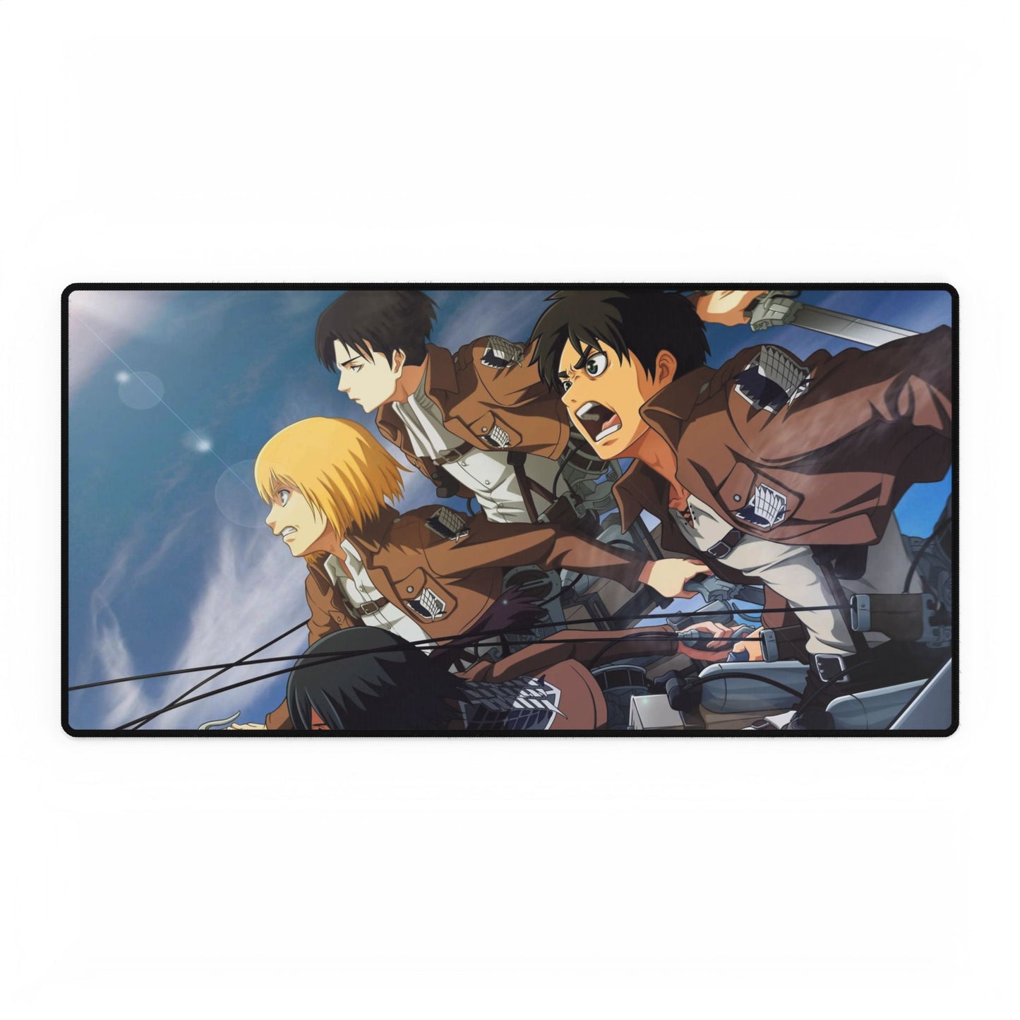 Eren,Mikasa,Armin and Levi Mouse Pad