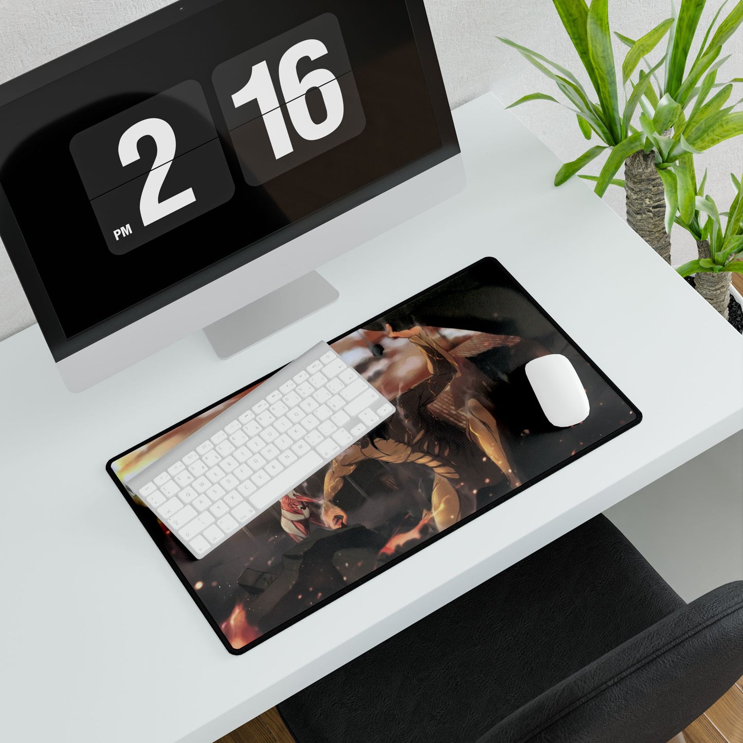 Eren Yeager (titan) vs Annie Leonhart (titan) Mouse Pad