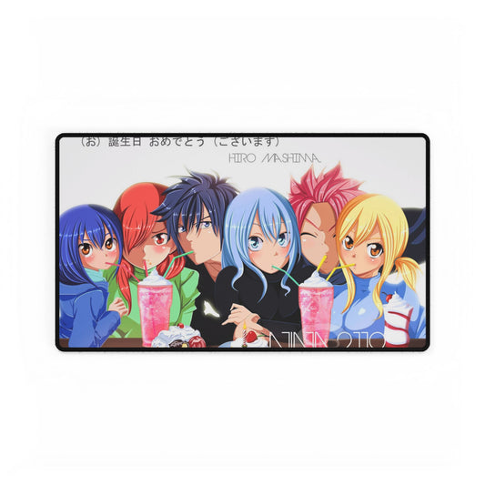 Fairy Tail Natsu Dragneel, Erza Scarlet, Gray Fullbuster, Lucy Heartfilia, Wendy Marvell Mouse Pad