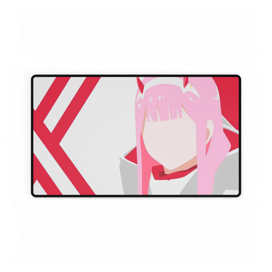 Zero Two - Darling in the franxx minimalist Mouse Pad
