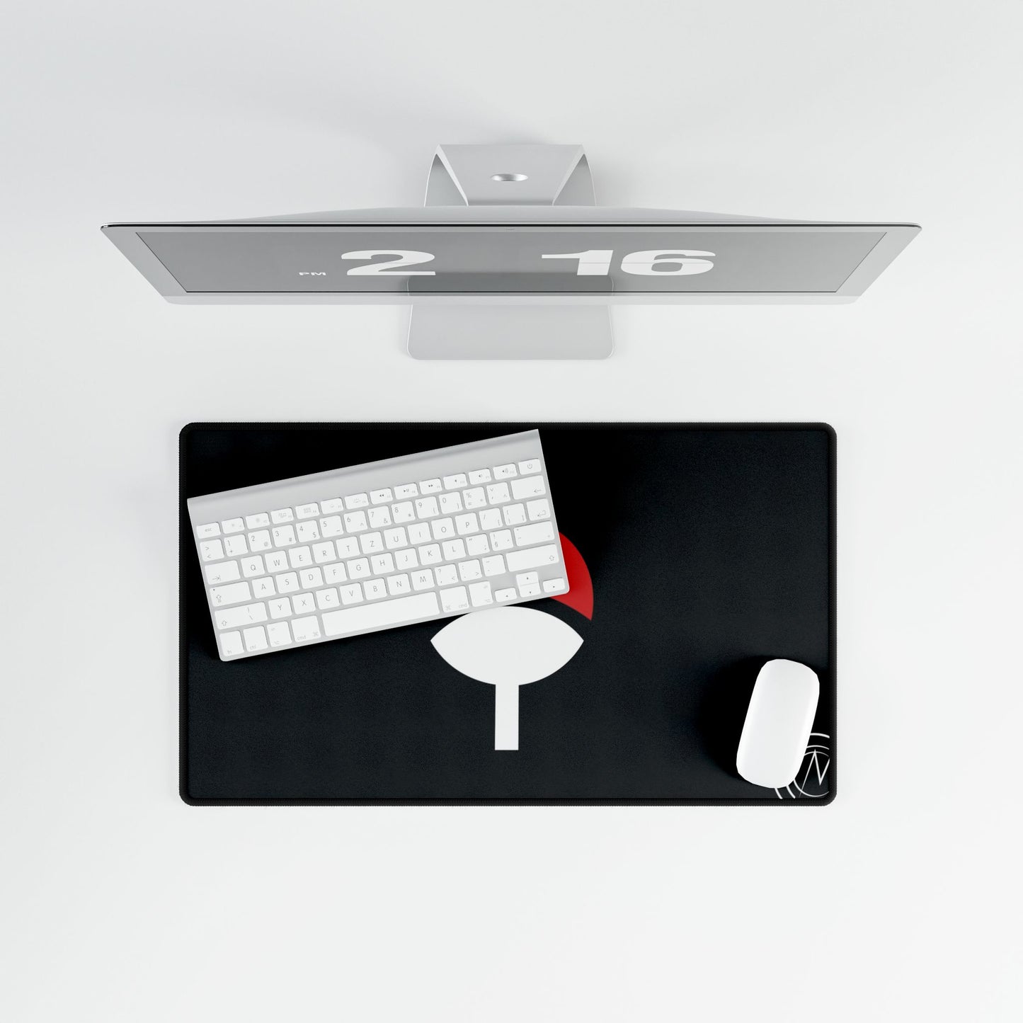 Uchiha Logo with Sasuke's Mangekyo Sharingan Mouse Pad