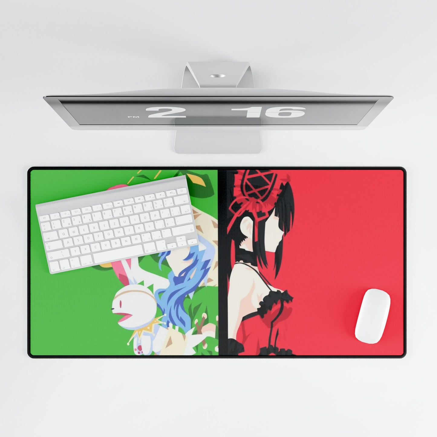 Yoshino and Kurumi - Date A Live Minimalist Mouse Pad