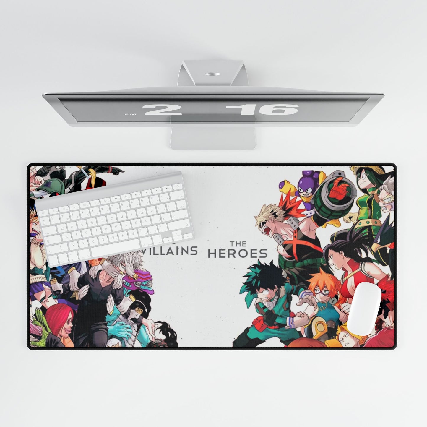 The Villains Vs The Heroes Mouse Pad