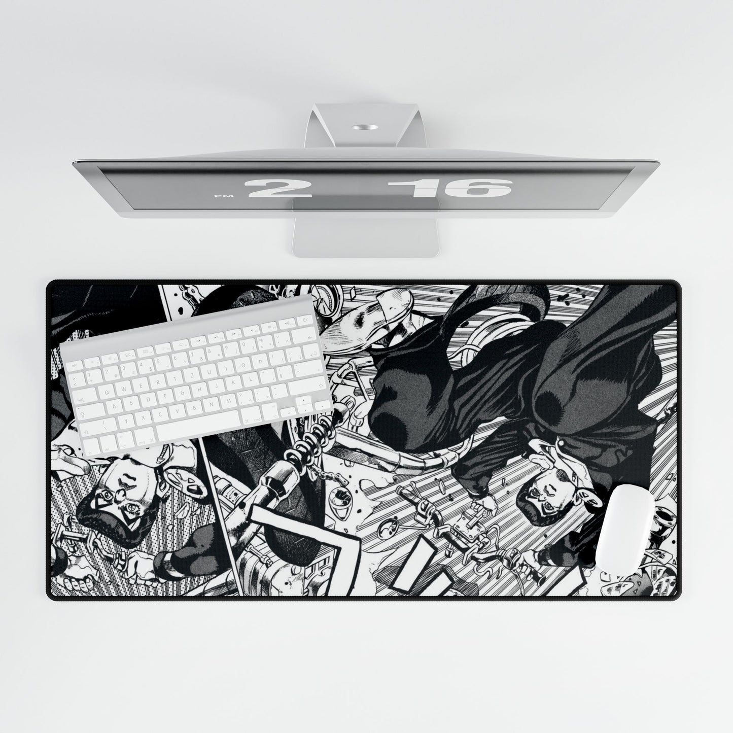 JoJo's Bizarre Adventure: Diamond is Unbreakable - Josuke Jumps a Baby Carriage - Manga Mouse Pad