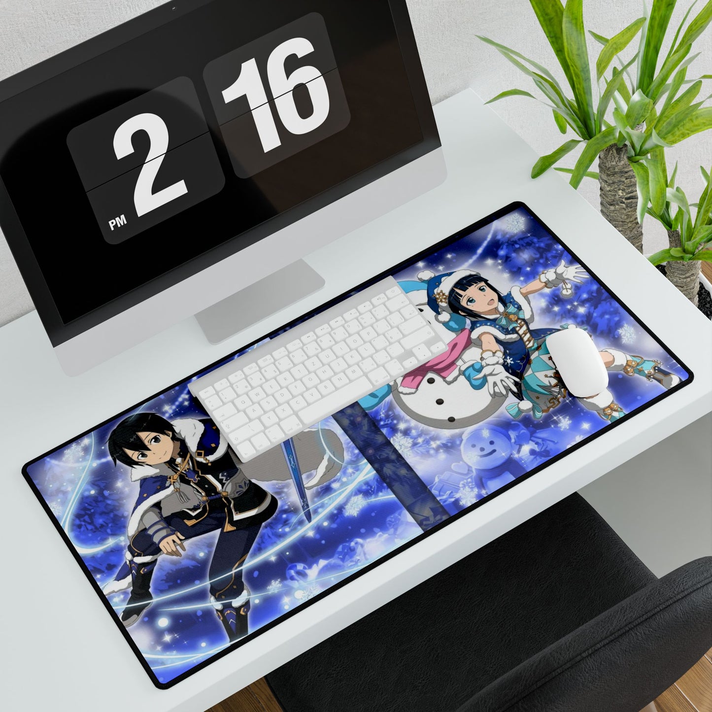 Memory Defrag - Snowfall Banner Mouse Pad