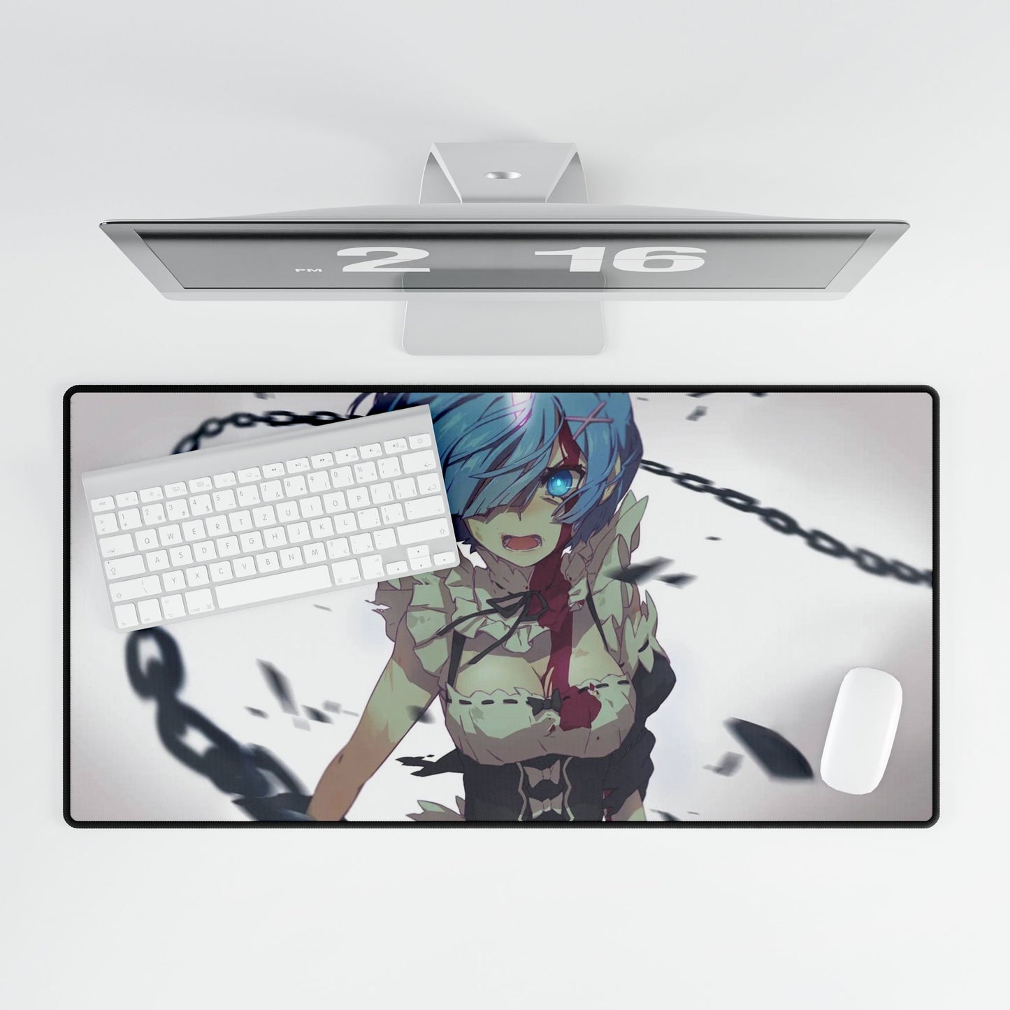 Angry Rem with chains Mouse Pad