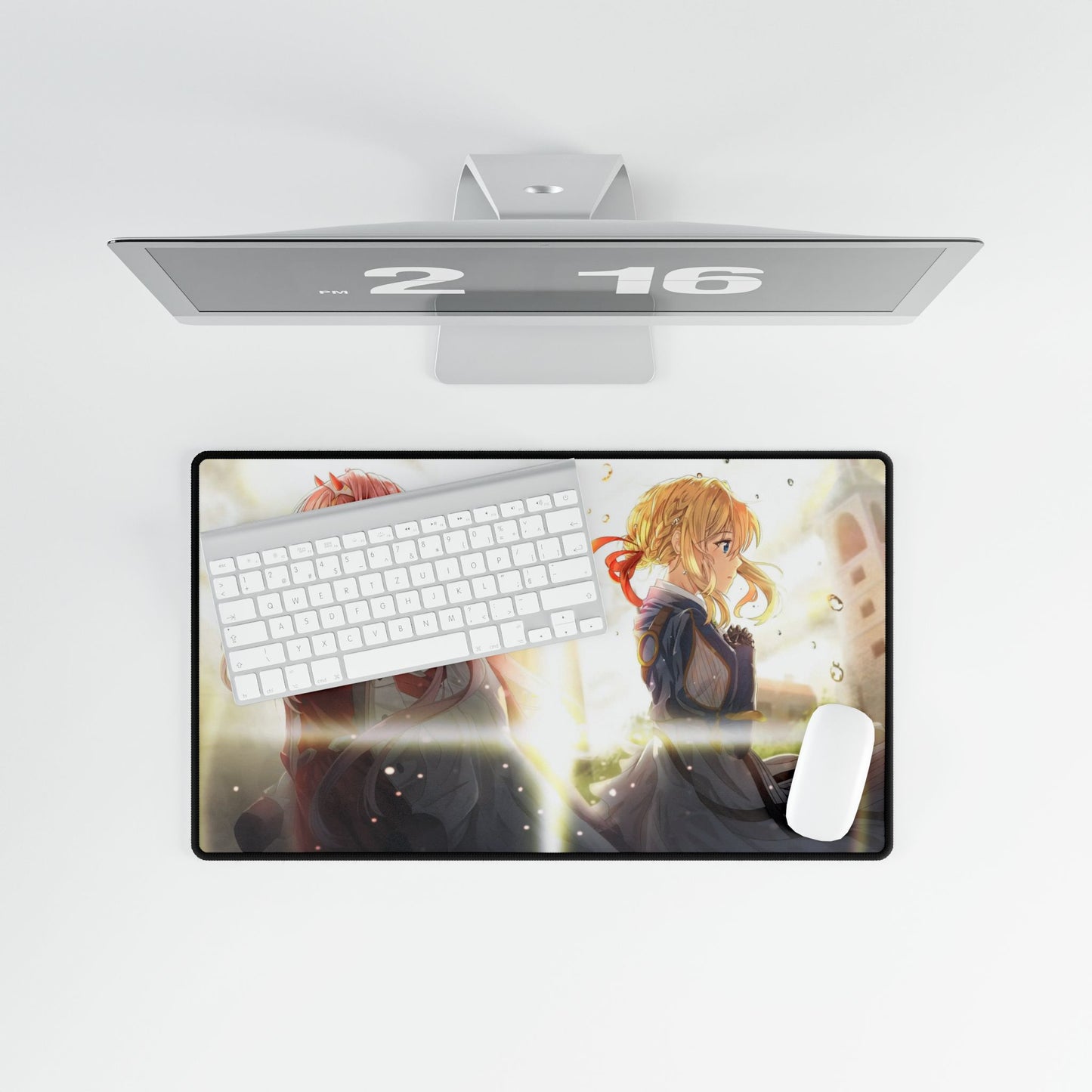 Zero Two and Violet Evergarden Mouse Pad